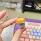 1pc Egg Tart Artisan Clay Food Keycaps ESC MX for Mechanical Gaming Keyboard